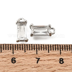 Ciondoli di vetro di ottone&nbsp;KK-Z156-02P-01