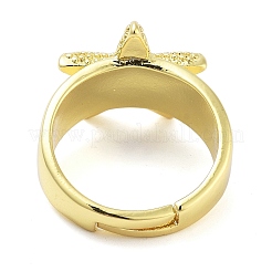 Offene Manschettenringe aus Messing für Damen&nbsp;RJEW-Z072-02G-01
