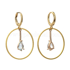 Laiton Huggie boucle d'oreille&nbsp;EJEW-JE04262-03