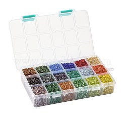 Fgb 450g 18 Farben 12/0 Güteklasse A runde Glasperlen&nbsp;SEED-JP0012-15-2mm