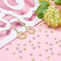 Perles acryliques transparentes plaquées 2 couleur&nbsp;TACR-CA0001-03