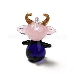 Manuelle Bunte Malerei Anhänger & Charms&nbsp;LAMP-G156-07A