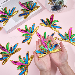 10 Stück Polyester-Stickerei-Ornament-Zubehör&nbsp;PATC-CY0001-31B