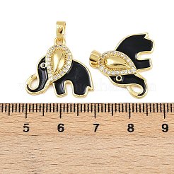 Colgante micropavé cubic zirconia de latón&nbsp;KK-F908-08G-01