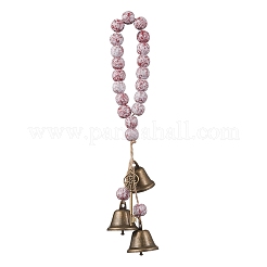 3 pendentif décoratif en forme de clé de cloche en laiton&nbsp;HJEW-JM04230