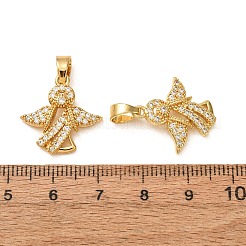 Pendentifs en laiton zircon cubique transparent&nbsp;CU-CBADD64-03G
