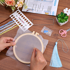 Kit de démarrage de broderie de signets de bricolage&nbsp;DIY-WH20816-004B