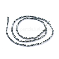 Chapelets de perles en verre électroplaqué&nbsp;X-EGLA-F149-FR-02