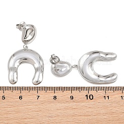 Boucles d'oreilles pendantes en acier inoxydable chirurgical 316L pour femmes&nbsp;SA-CBA2DC8-01P