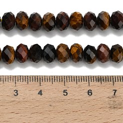 Fili di perline di occhio di tigre naturale a tre colori&nbsp;G-Z111-A02-02
