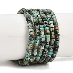 Natürliche afrikanische türkis (jasper) perlen stränge&nbsp;G-G345-C23-2x4mm