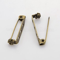 3 Löcher Eisen Brosche Pin Lehnen-Fanghaken bar Pins&nbsp;IFIN-X0029-02