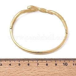 Armreifen mit Scharnier aus 304 Edelstahl mit Strassen für Damen&nbsp;BJEW-B168-17G