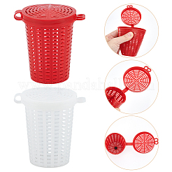28 gabbia per esche da pesca in plastica a 2 colori&nbsp;AJEW-WR0003-05
