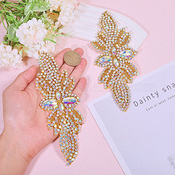 Blume Glas Hotfix Strass&nbsp;FIND-WH0148-265A-01
