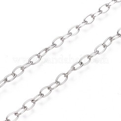 Chaînes de câbles en acier inoxydable 304 de 3.28 pied résistantes au ternissement&nbsp;X-CHS-L024-013A