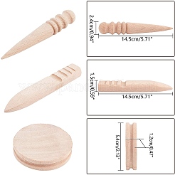 Lederschleifen rund um Flachstab / Gemüse gegerbt&nbsp;TOOL-NB0001-33