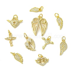 10 Stk. 10 Stile Messing Micro Pave Zirkonia Anhänger&nbsp;KK-CJ0003-74