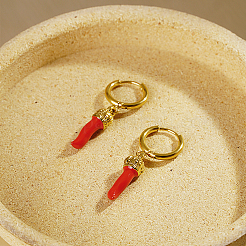 Pendientes geométricos de chile rojo para mujer&nbsp;SO5470-1