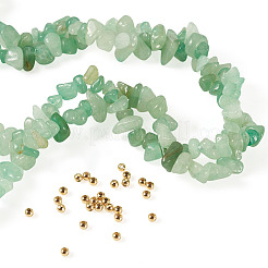 1 hebra de cuentas de aventurina verde natural&nbsp;G-TAD0001-02A