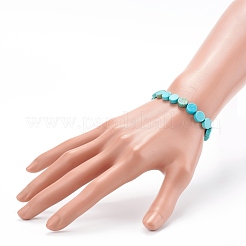 Bracciali di perline tratto Howlite naturale&nbsp;BJEW-JB06090