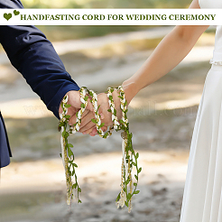 Fiori da polso in cordino di poliestere e cotone per matrimonio&nbsp;HJEW-OC00238