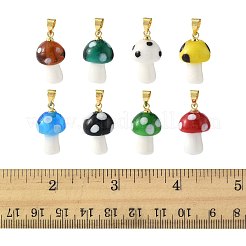 16pcs 8 Farben handgemachte Bunte Malerei-Anhänger&nbsp;LAMP-FS0001-46
