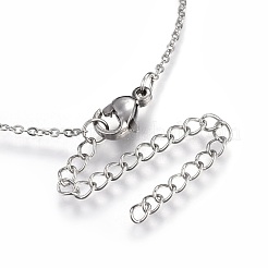Messing Micro Pave klare Zirkonia Anhänger Halsketten&nbsp;NJEW-O108-11P
