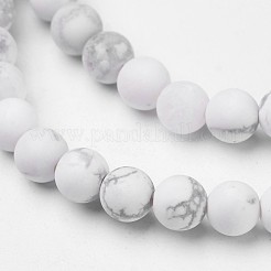 Fili di perline howlite naturale&nbsp;G-D809-16-4mm