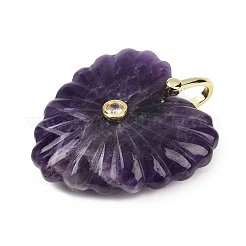 Natürliche Amethyst geschnitzte Anhänger&nbsp;G-C276-01G-03