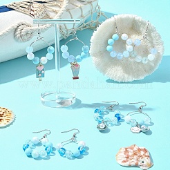 Kits de fabrication de boucles d'oreilles en perles acryliques&nbsp;DIY-FS0006-67B