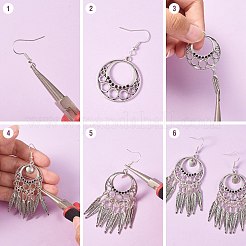 Kit per la creazione di orecchini pendenti con lampadario fai da te&nbsp;DIY-SZ0008-65