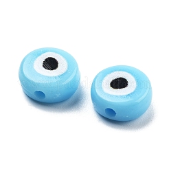 Perles acryliques imprimés opaques&nbsp;OACR-G038-04E
