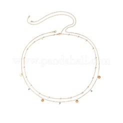 Legierung doppelschicht gliederkette quaste bauchketten&nbsp;WG10755-14