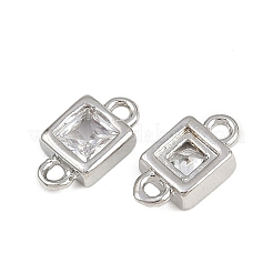 Verbindungsanhänger mit durchsichtigem Zirkonia-Pavé aus Messing&nbsp;KK-A269-25P