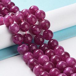 Gefärbte natürliche malaysia jade perlen stränge&nbsp;G-G021-02C-03