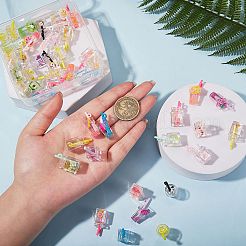 50pcs 25 pendentifs en résine imitation boisson de style&nbsp;FIND-SZ0002-27