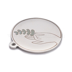 Pendentifs en acier inoxydable 304 anti-ternissement&nbsp;STAS-C032-06P