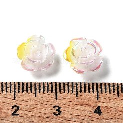 Cabochons tricolores en résine opaque&nbsp;CRES-P029-C03