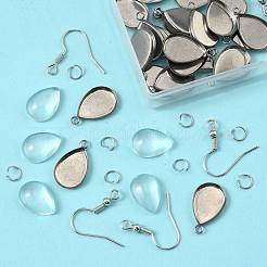 Kits para hacer aretes colgantes en forma de lágrima diy&nbsp;DIY-FS0009-19