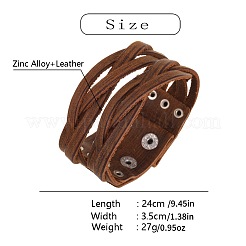 Kuhhaut Band Multi-Strang-Armbänder&nbsp;FS-WGD603F-01