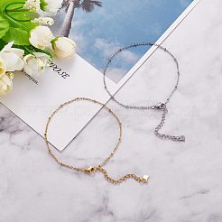10 ensemble de chaînes de cheville en acier inoxydable 304&nbsp;sgAJEW-SZ0001-70
