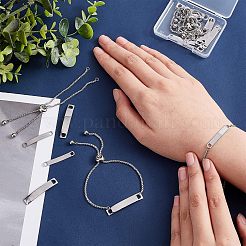 DIY Blanko Rechteck Glieder Schieber Armband Bausatz&nbsp;STAS-UN0039-30