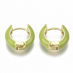 Laiton Huggie boucles d'oreilles&nbsp;EJEW-S209-01C