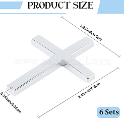 6 sachet d'autocollants pour voiture en alliage&nbsp;STIC-CP0001-25