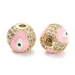 Perline zirconi micro pave  in ottone&nbsp;ZIRC-A019-16G-B
