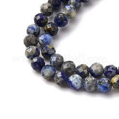 Chapelets de perles en lapis-lazuli naturel&nbsp;G-RM2025-A41-4mm-B