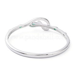 Armreif mit Zirkonia-Schlangen und Emaille&nbsp;BJEW-G673-03P