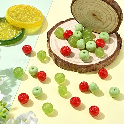 30pcs 3 Farben handgemachte Bunte Malerei-Perlen&nbsp;LAMP-YW0004-25