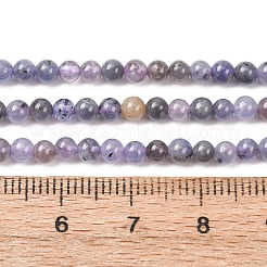 Perles tanzanite naturel brins&nbsp;G-H358-A08-3mm-01